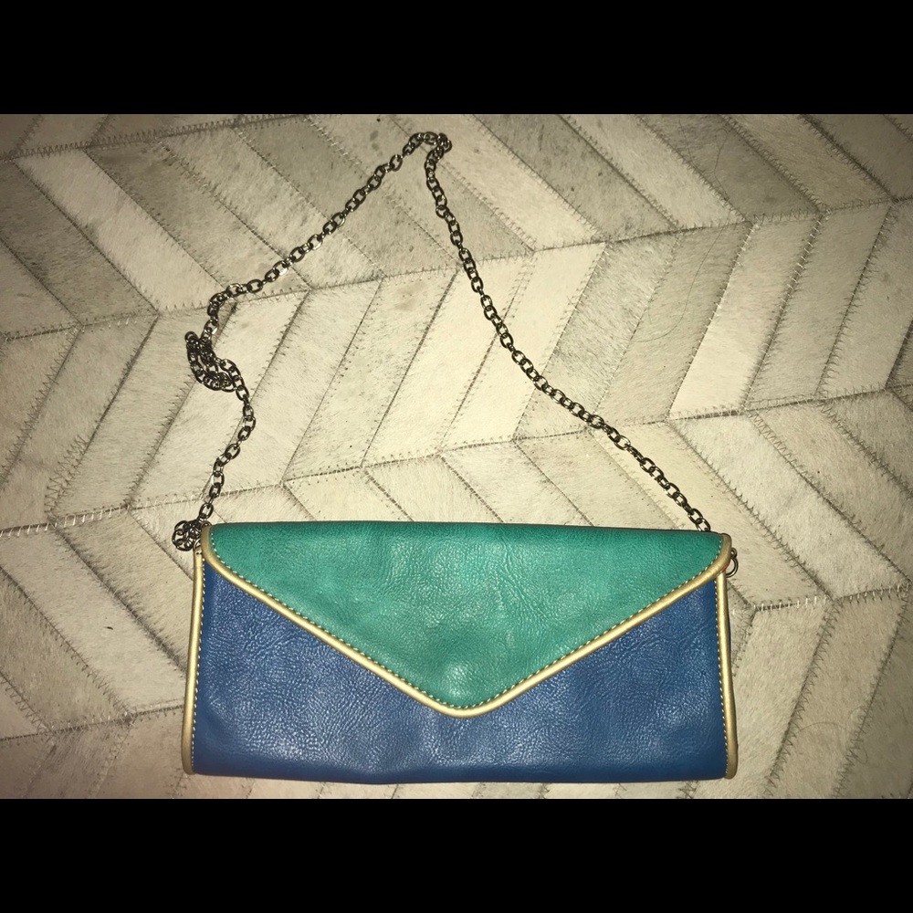 Big Buddha Color-block clutch